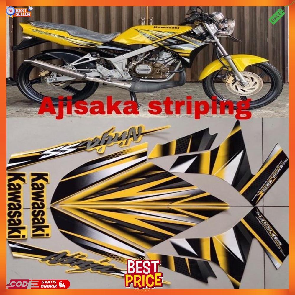 Stiker Ninja Ss 2013 Kuning Striping Ninja Ss Kuning 2013 Striping Stiker Lis Les Kawasaki Ninja Ss 