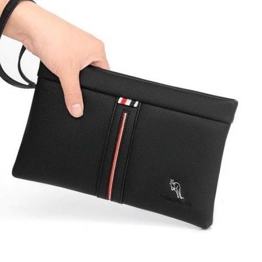 Yues Kangaroo Clutch Pria / Tas Genggam Cowok / Tas Kulit Pria Hand Bag Tas Genggam