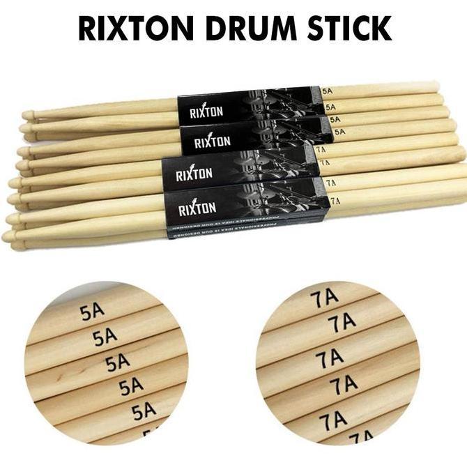 5A/7A 1 Pasang Stik Drum Kayu Oak Stik Drum Profesional Stik Drum Latihan Pemula Allshop