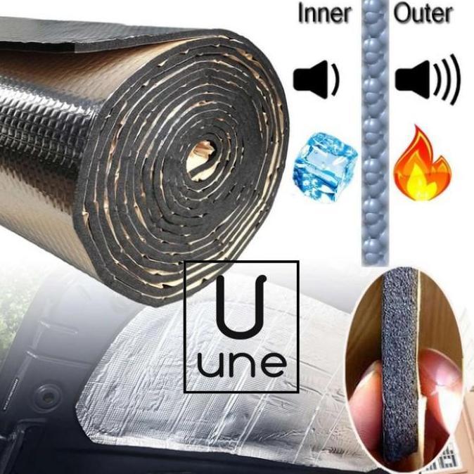 PEREDAM PANAS MOBIL UNIVERSAL ALUMUNIUM FOIL+PE FOAM 5mm 0.5 x 1M