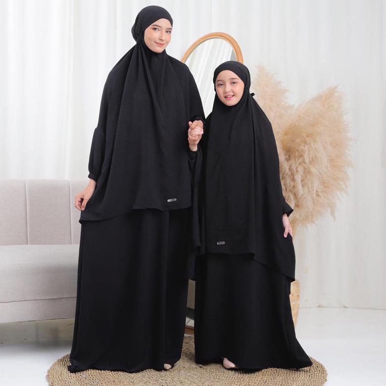 termurah luthfia kids - gamis syari mom and kids khawla set