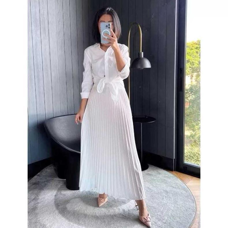 HOT ROK PLISKET PREMIUM JUMBO / ROK PLISKET REMPEL PANJANG/ROK PLISKET PREMIUM POLOS PANJANG/ ROK RE