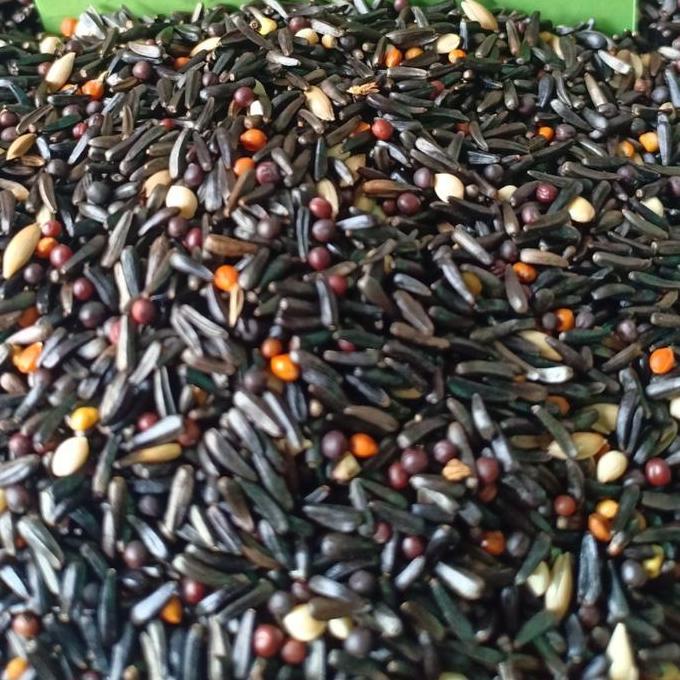 NIGERMIX MAKANAN BURUNG KICAU RED SISKIN GOLDFINCH BLACKTHROAT KENARI