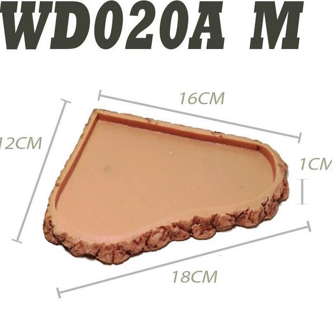 WD020B FEEDING DISH CORNER TEMPAT MAKAN REPTILE KURA TORTOISE IGUANA