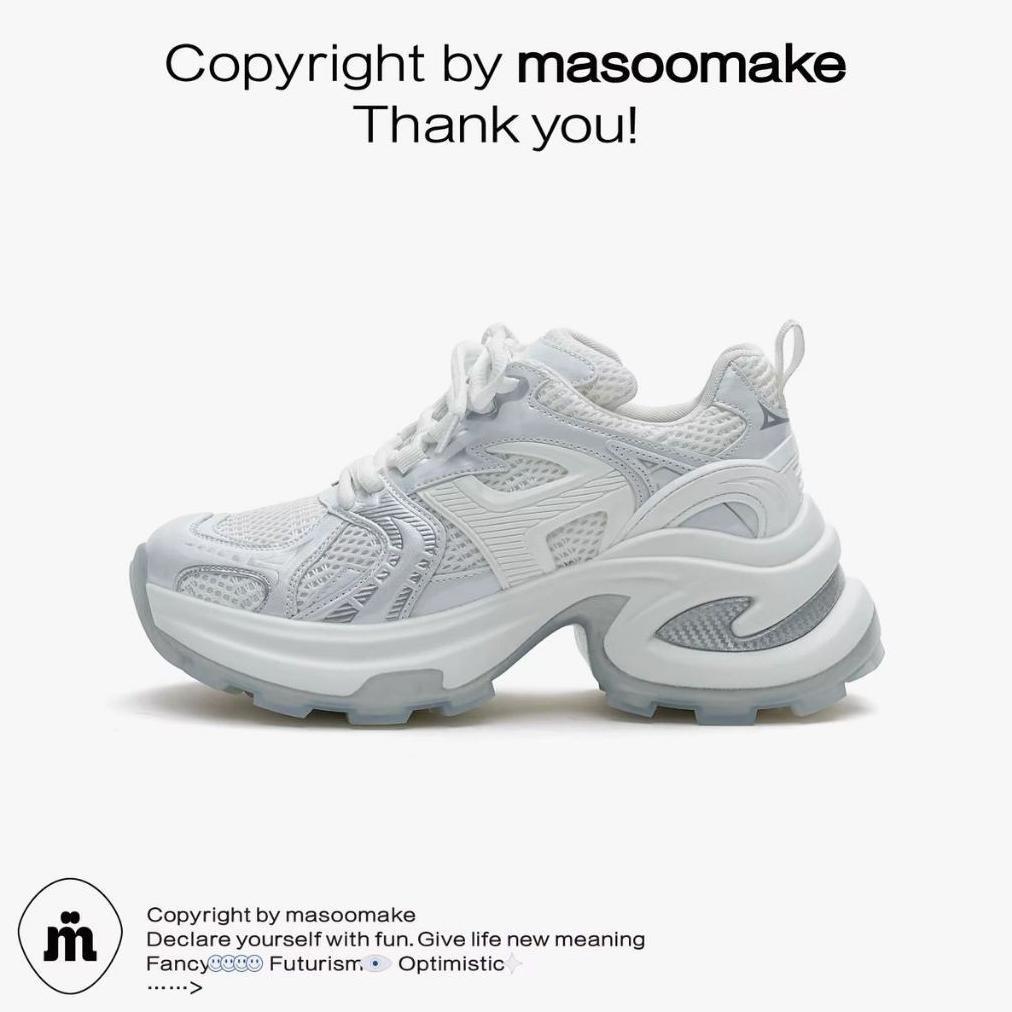 RECOMMENDED ASNK SEPATU SNEAKERS WANITA SEPATU PLATFORM TEBAL TINGGI / H-928