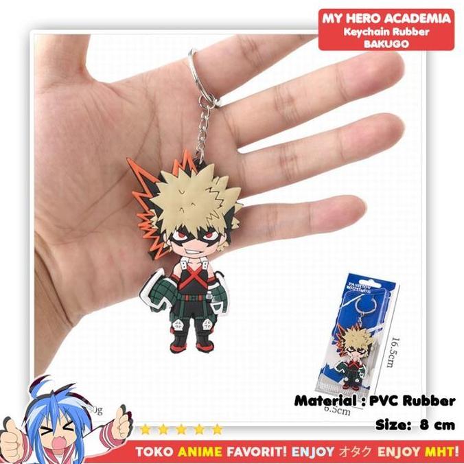 Gantungan Kunci Karet Boku no Hero Academia Bakugou Bakugo Katsuki Nendo Nendoroid Pose My Hero Acad