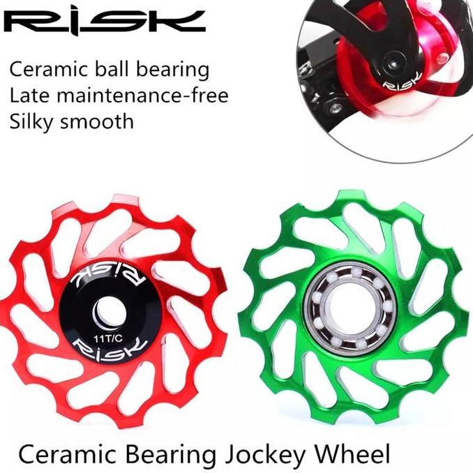 Risk Pulley RD Ceramic 11T Pullay Keramik RD Sepeda