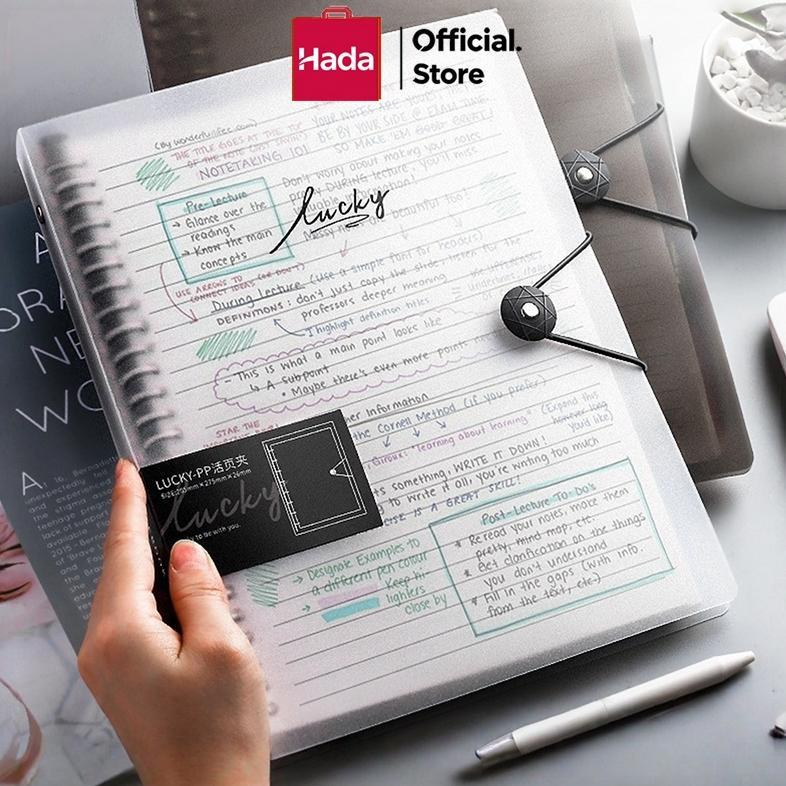 Murah Binder A5/B5 Buku Binder Aesthetic Transparan Hitam Putih Notebook Aesthetic Korea
