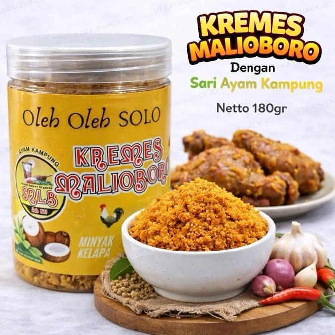 [] Kremes Ayam Malioboro Toples 180 Kremes Ayam Kampung Oleh2 Khas Solo