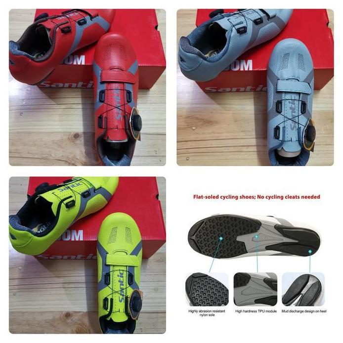 ORIGINAL SEPATU SANTIC SEPEDA APPOLO MTB ROAD BIKE NON CLEAT 003
