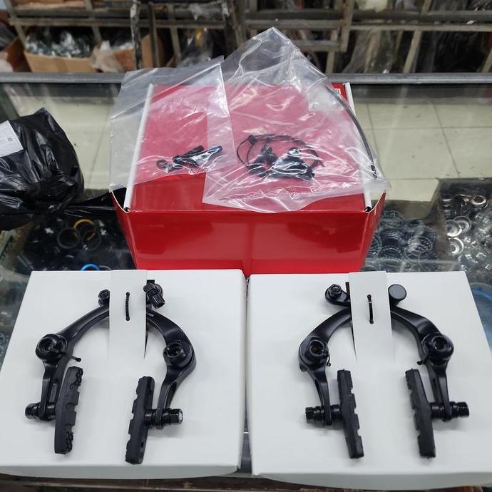 Rem U-Brake BMX Silang Cstar Radius 934 Set Depan Belakang V-Brake Silang BMX