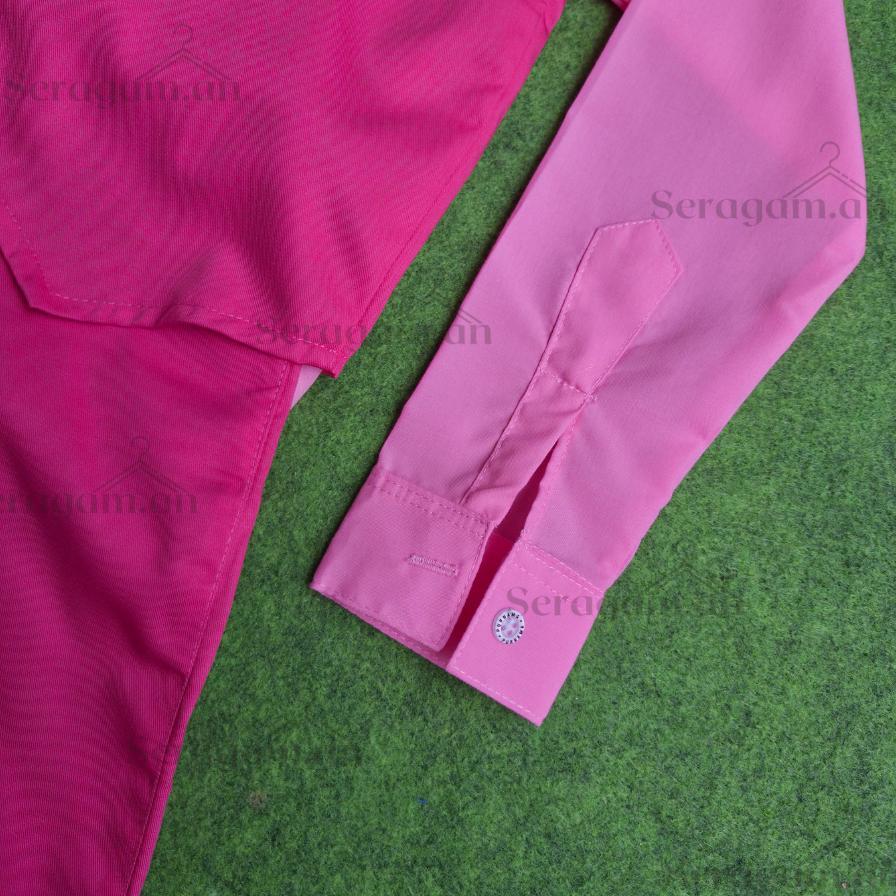 Sale [Set Termurah Seragam Tk Di Shopee] Seragam Tk Seragam Paud Nasional Pink Lengan Panjang Laki-L
