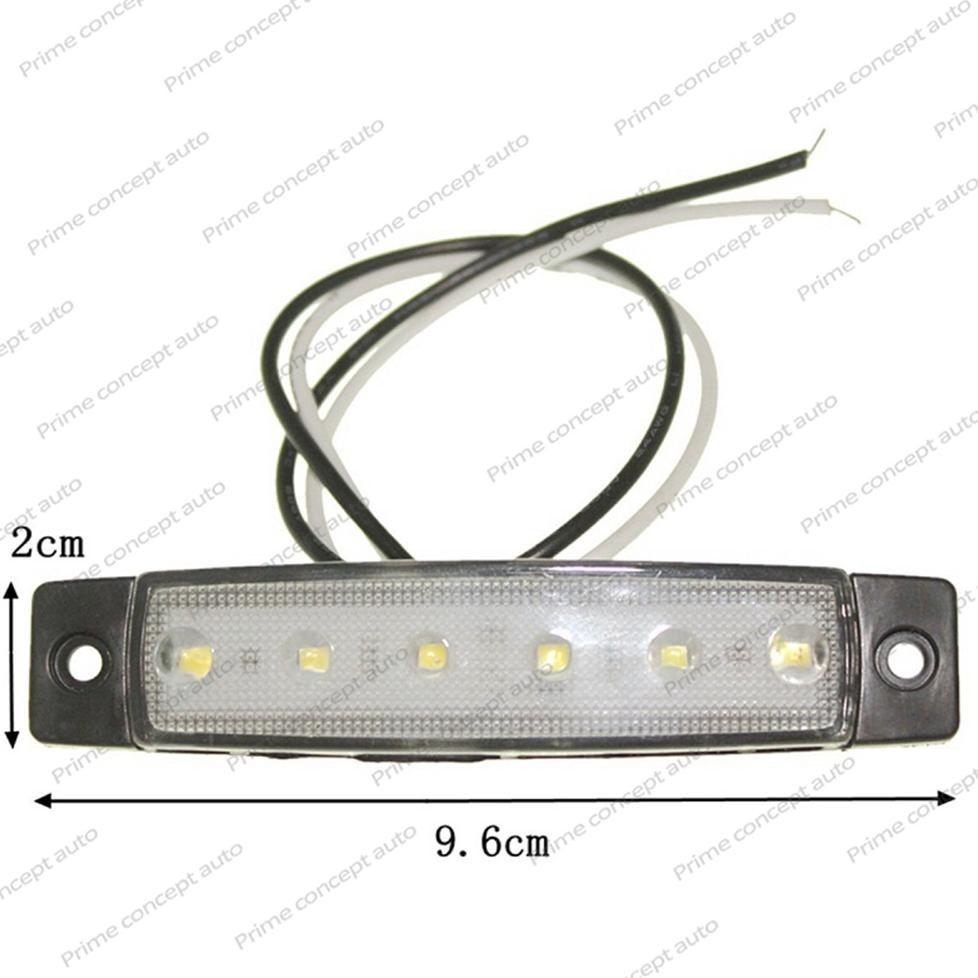 Lampu LED 6 SMD Samping Bak 24 Volt Anti Air Topi Kabin Truk
