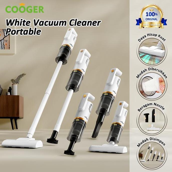 COOGER Vacuum Cleaner Mini Portable Wireless Penyedot Debu Serbaguna