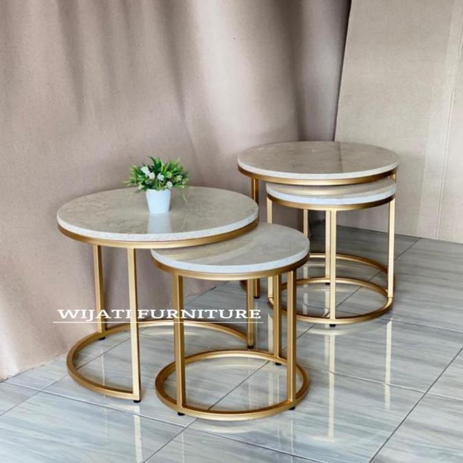 Terbaru Meja Tamu Marmer Coffee Table Marmer Asli Bulat