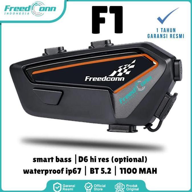 FREEDCONN F1 BLUETOOTH HELM HEADSET WIRELESS HI BASS STEREO SUBWOOFER ORIGINAL terlaris