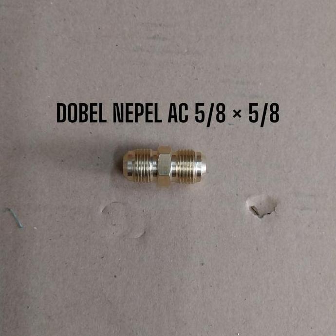 DOBEL NEPEL AC 5/8 5/8 NEPEL TENGAH SAMBUNGAN PIPA TEMBAGA 5/8 5/8 HS27