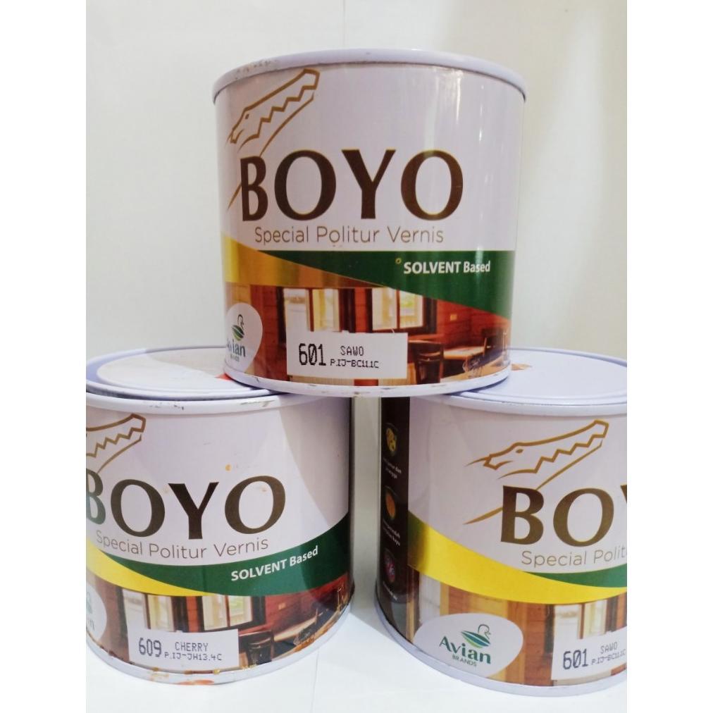 CAT POLITUR VERNIS PLITUR PERNIS BOYO 0.5LTR AVIAN campur tiner