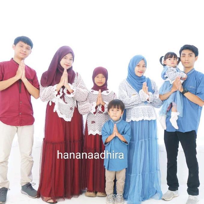 sarimbit keluarga (harga satuan) couple keluarga baju lebaran 2025 baju lebaran baju couple gamis ti