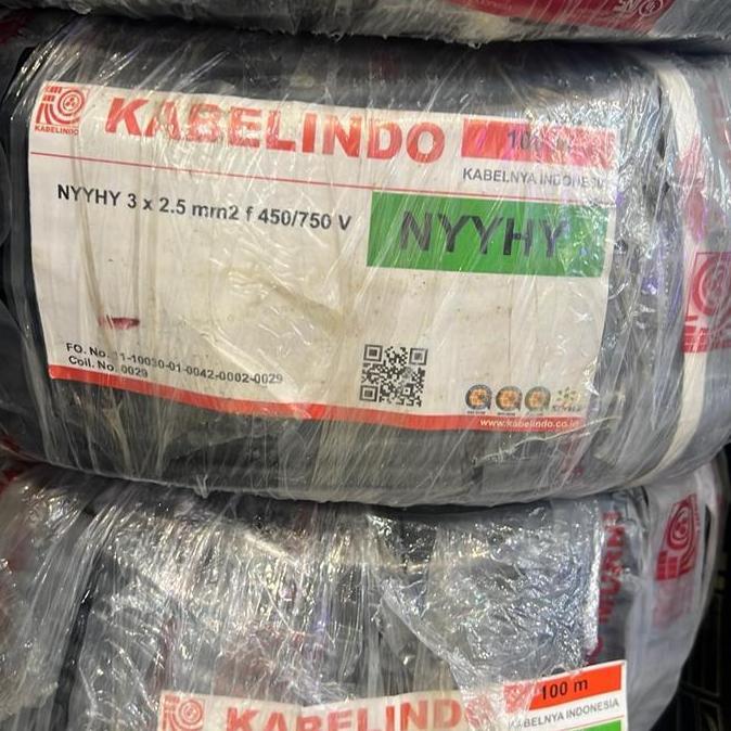 Sale Kabelindo Nyyhy 3X2.5 Mm Serabut 50M 100M / Nyyhy 3X2,5 Mm Kabelindo / Hy 3X2.5 Kabelindo