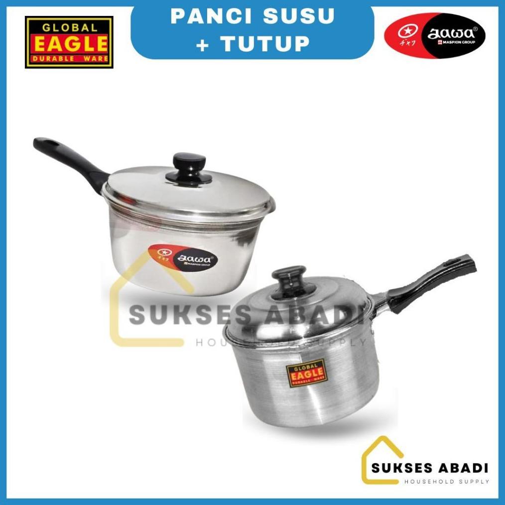 MULYO - PANCI SUSU MIE TUTUP ALUMINIUM 16 18 CM PANCI SUSU TUTUP PANCI REBUS MIE PANCI GAGANG PANCI 