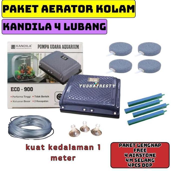 3sahajagroup   - kandila aerator 4 lubang paket lengkap untuk kolam terpal dan kolam minimalis