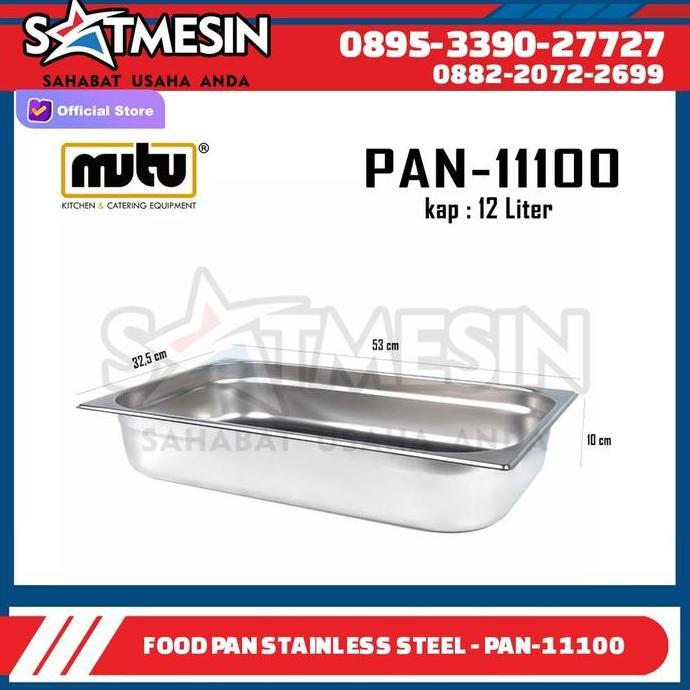 Food Pan PAN-11100 MUTU