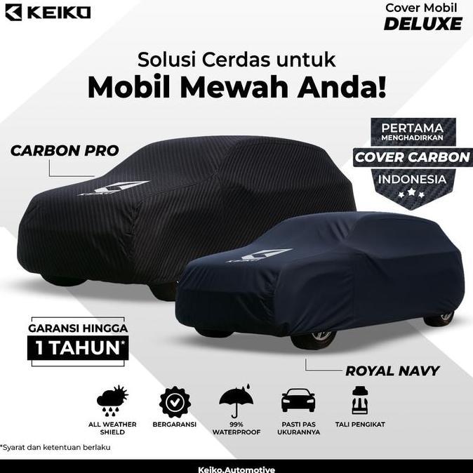 JumajumaStore- Cover Sarung Tutup 3 Layer Deluxe Platinum Carbon Navy Untuk Body Mobil Avanza Xenia 