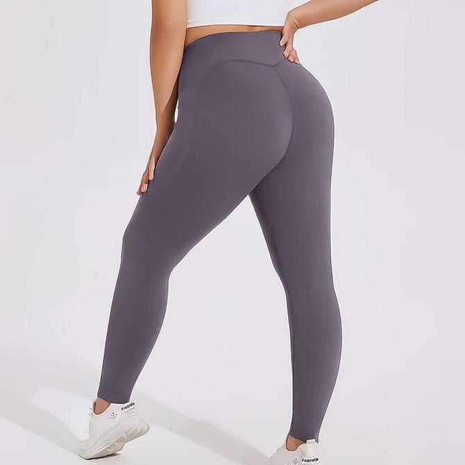 Moota Lovetta Celana Legging Olahraga Wanita Jumbo Celana Leging Sport Outdoor LeggingsPanjangPolos 