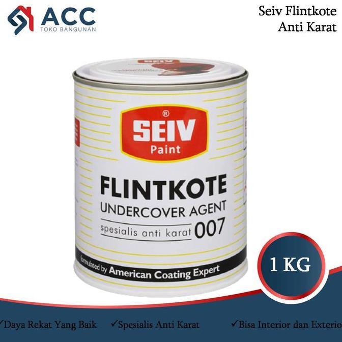 Now- Seiv Flintkote Fote Cat Besi Anti Karat Rna Hitam Doff 007