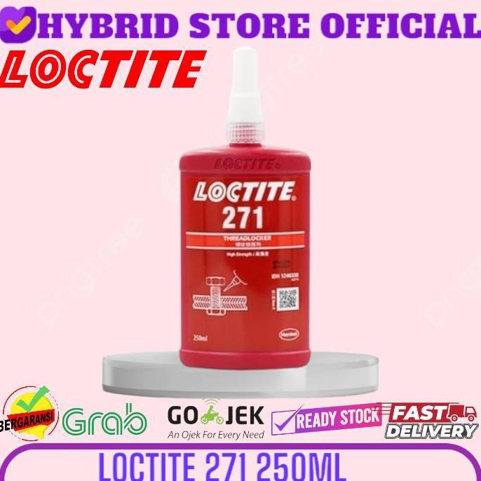 pt_rinaolshop - LEM BAUT LOCTITE 271 250ML - LEM ULIN BAUT LOCTITE 271 250 ML Diskon