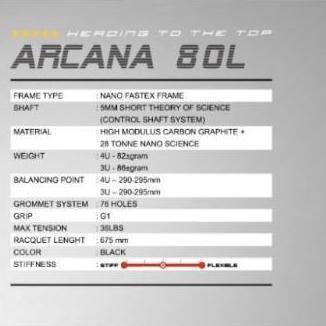 belviercinez Raket Badminton FELET ARCANA 80L 80S 90 80 L S Original Diskon