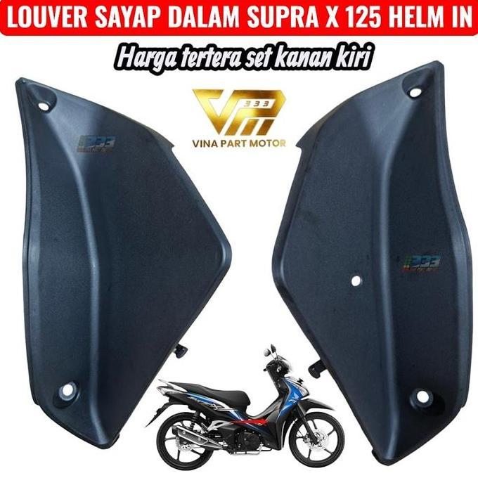 BEBAS ONGKIR - cover louver sayap dalam supra x 125 helm in kanan kiri sepasang  64405KYZ900 64455KY