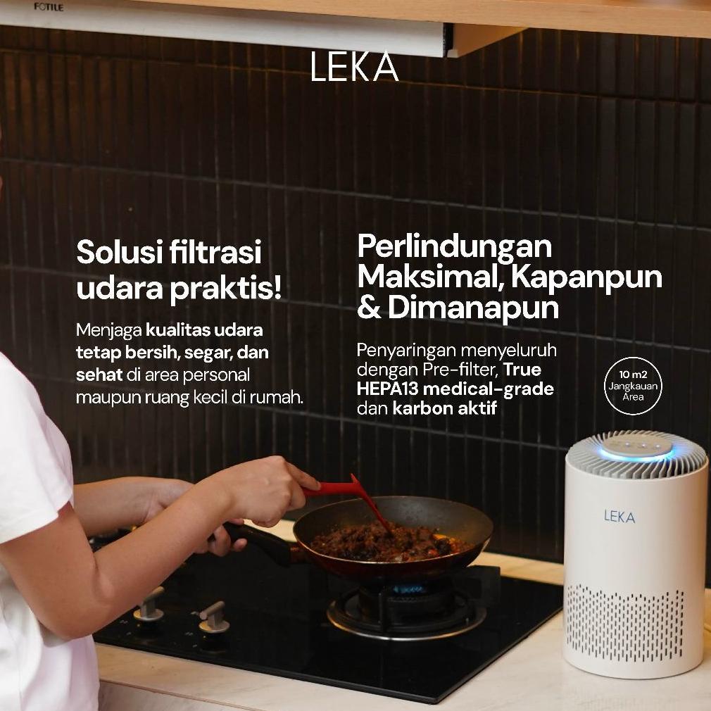 TERBARU LEKA - AP7220 Desk Air Purifier - Pembersih Udara Mini Ringkas True HEPA13