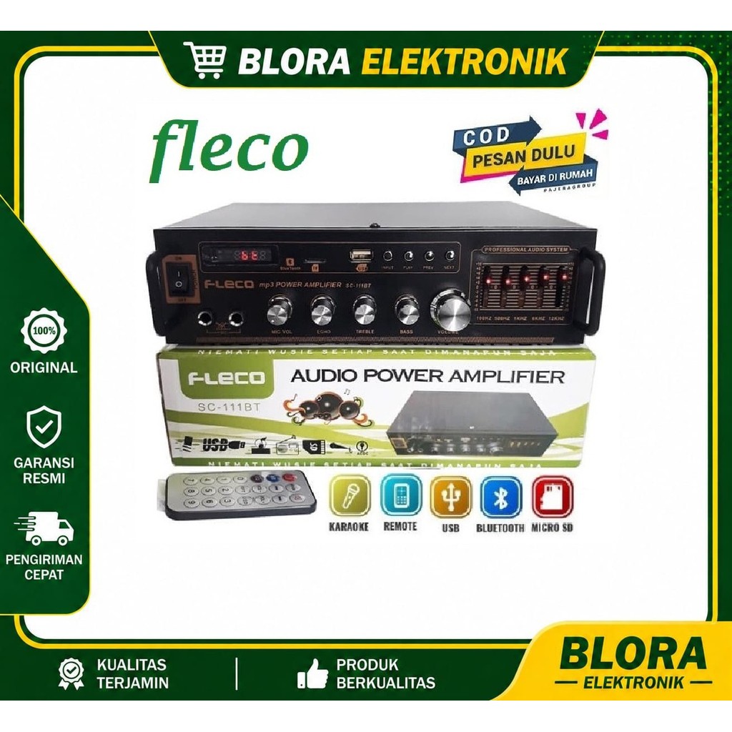 Power amplifier Bluetooth Fleco  SC 111BT