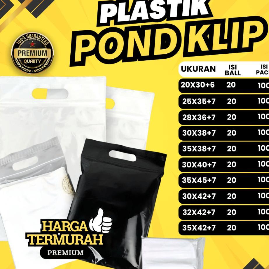 Plastik Klip Pond Oval Warna /Plastik Packing Handle Ziplock Pond / Plastik Klip Kemasan Tebal