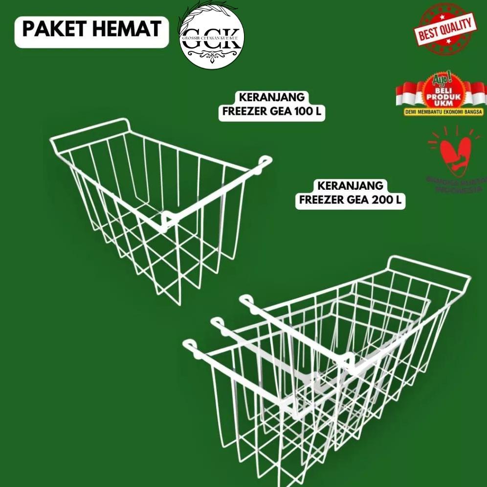Paket Hemat Keranjang Freezer 100 L Gea Uk 36,5 1719 Cm/ Keranjang Freezer Gea