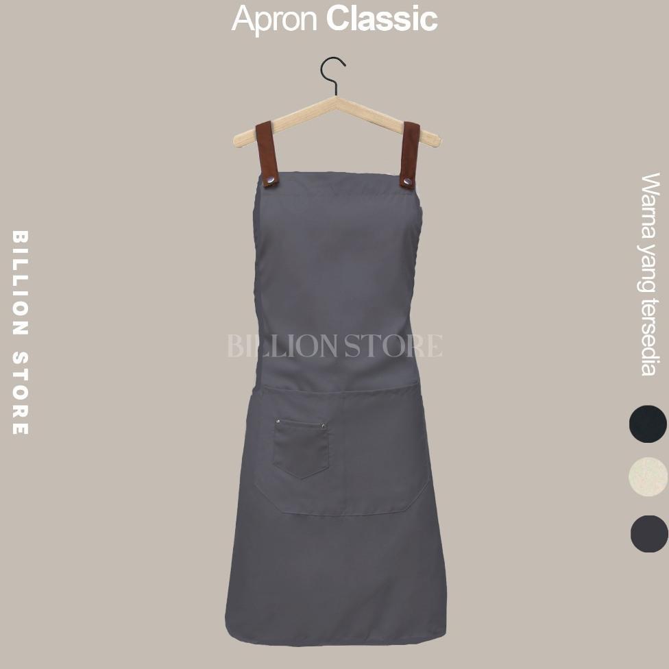 Bp Celemek Masak Dapur Apron Kitchen Custom Epron Barista Bartender Seragam Waitress