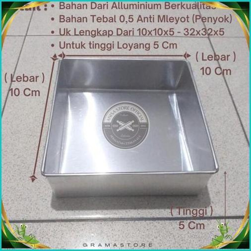Promo Loyang Bolu Kotak / Loyang Kue Segi Empat / Lengser Kotak / Lengser Persegi / Loyang Lapis Leg