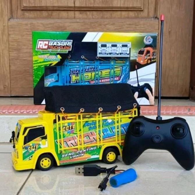 Mainan Anak Mobil Remot Truk Terpal Basuri Oleng Lampu dan Musik Remote Control