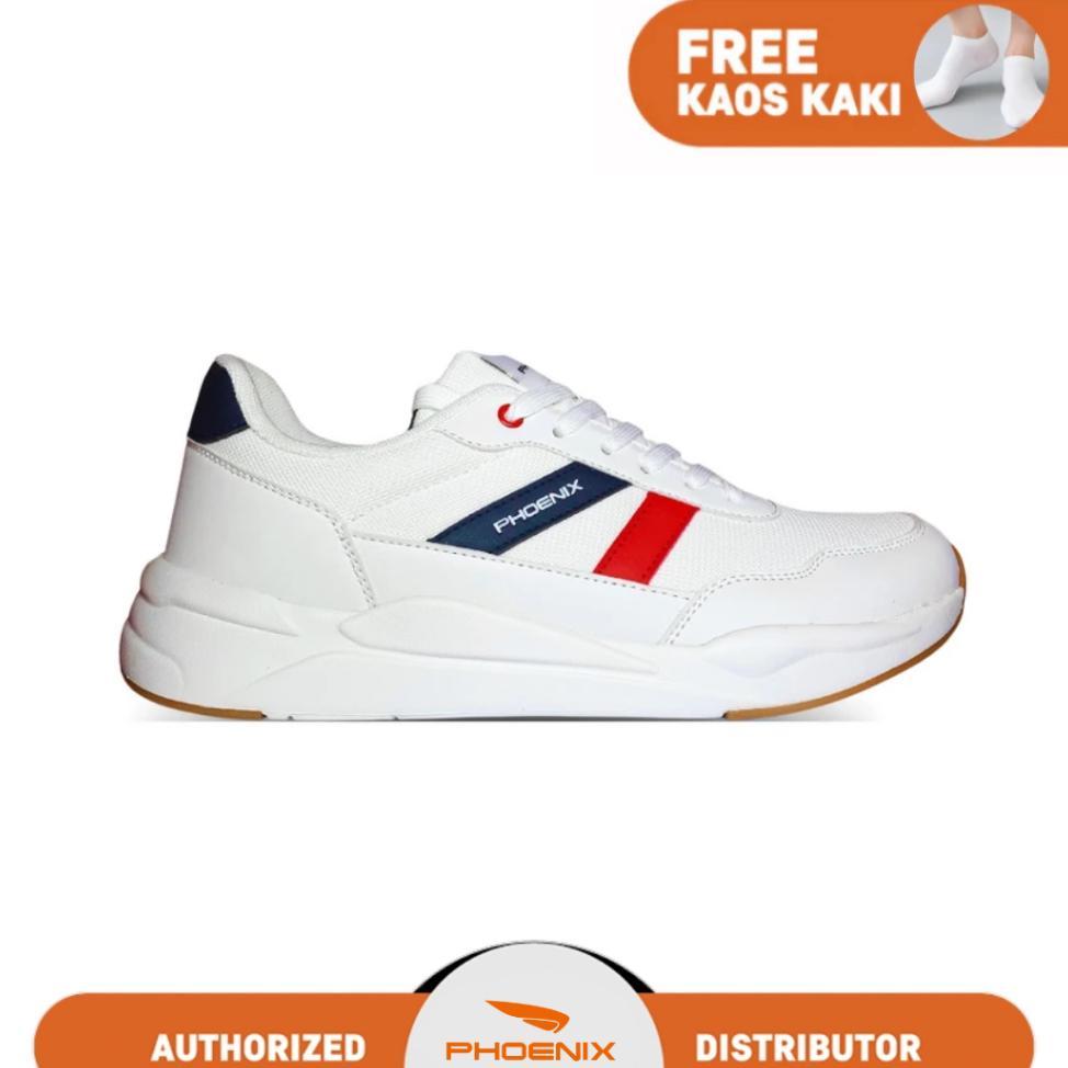 Phoenix Hikaru Sepatu Training Pria - White/Navy