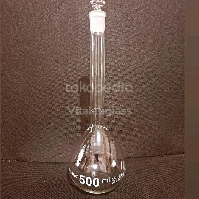 Med- Volumetrik Flask/Labu Ukur 500 Ml Pyrex