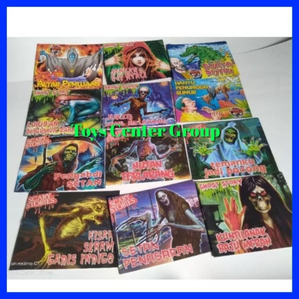 24pcs Komik Horror Anak Cerita Misteri