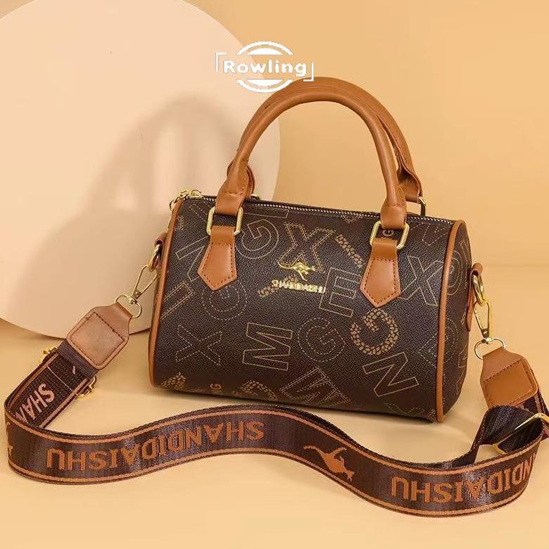 HOT PRODUCT Rowling (BG-27) Tas Wanita Selempang Korea Bulat Boston Tas Wanita jinjing Premium Impor