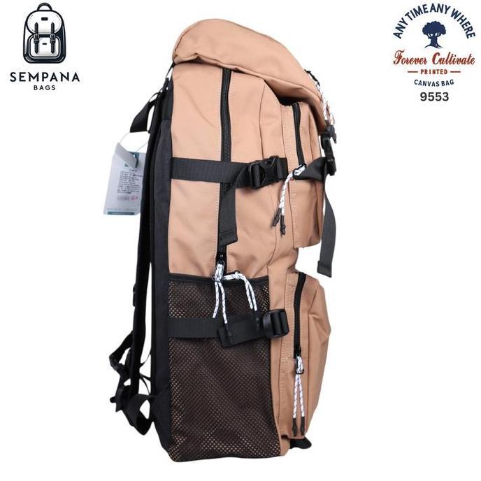 FOREVER CULTIVATE 9553 Tas Ransel Serbaguna Model Carrier Kapasitas Besar / Tas Ransel Laptop 15.6 I