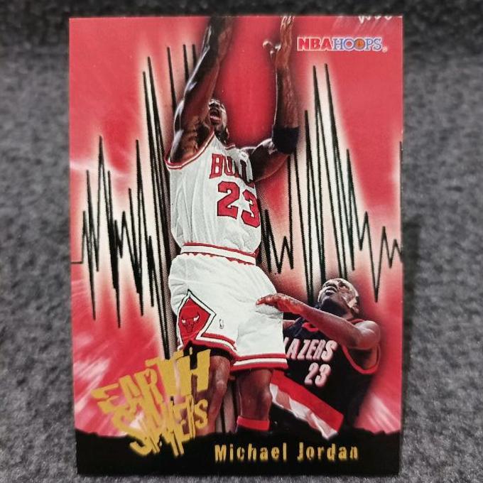 Hoops 1996 earth shakers michael jordan