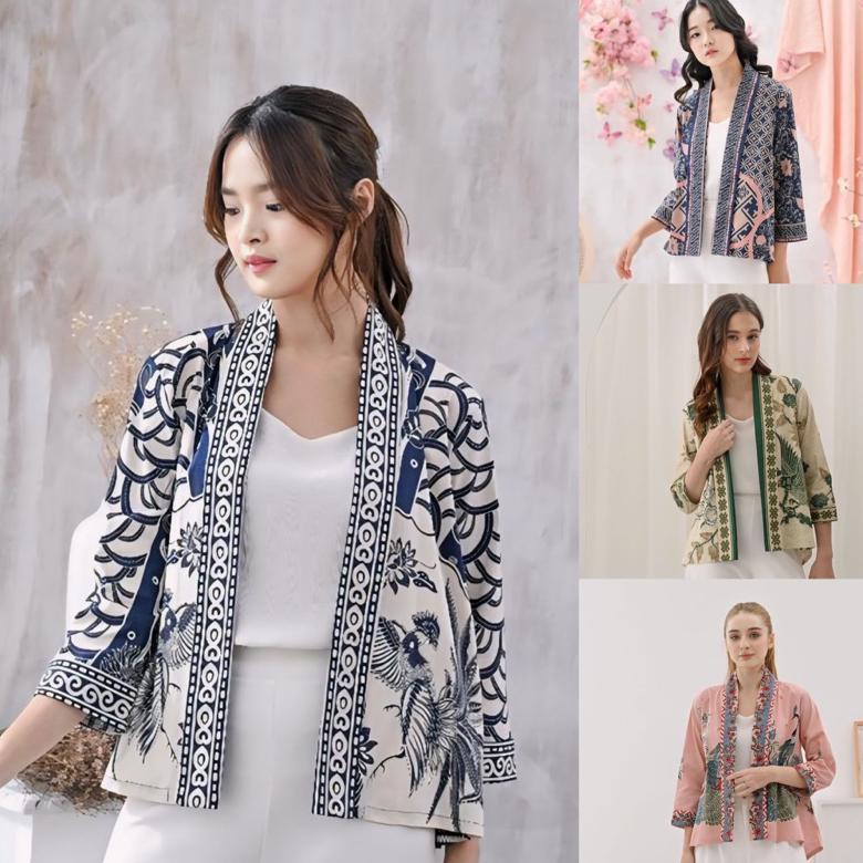 Outer Batik Wanita - Alisson Outer - Blazer Batik - Batik Modern- Batik Premium - Batik Murah -{241 