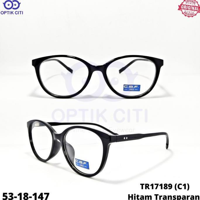 FRAME KACAMATA WANITA CAT EYE CBF ORIGINAL 17189 RINGAN LENTUR