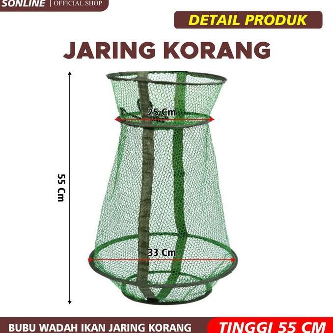 Mano- Sonline - Korang Pancing Ikan Nilon/Koja Ring Udang Ikan Lobster Mancing