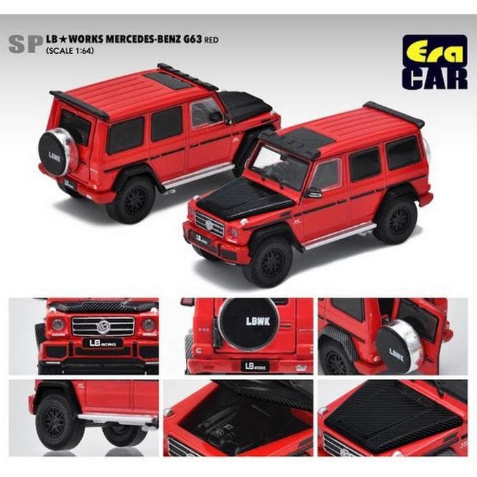 Promo Era Car 1/64 Lbworks Mercedes-Benz G63 Red